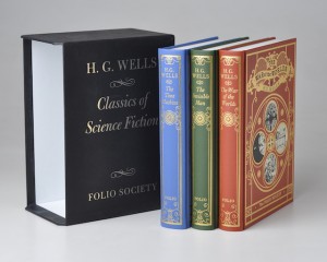 H. G. Wells Set [3 Vols] Classics of Science Fiction The Time Machine, The Invisible Man, The War of the Worlds - Folio Society